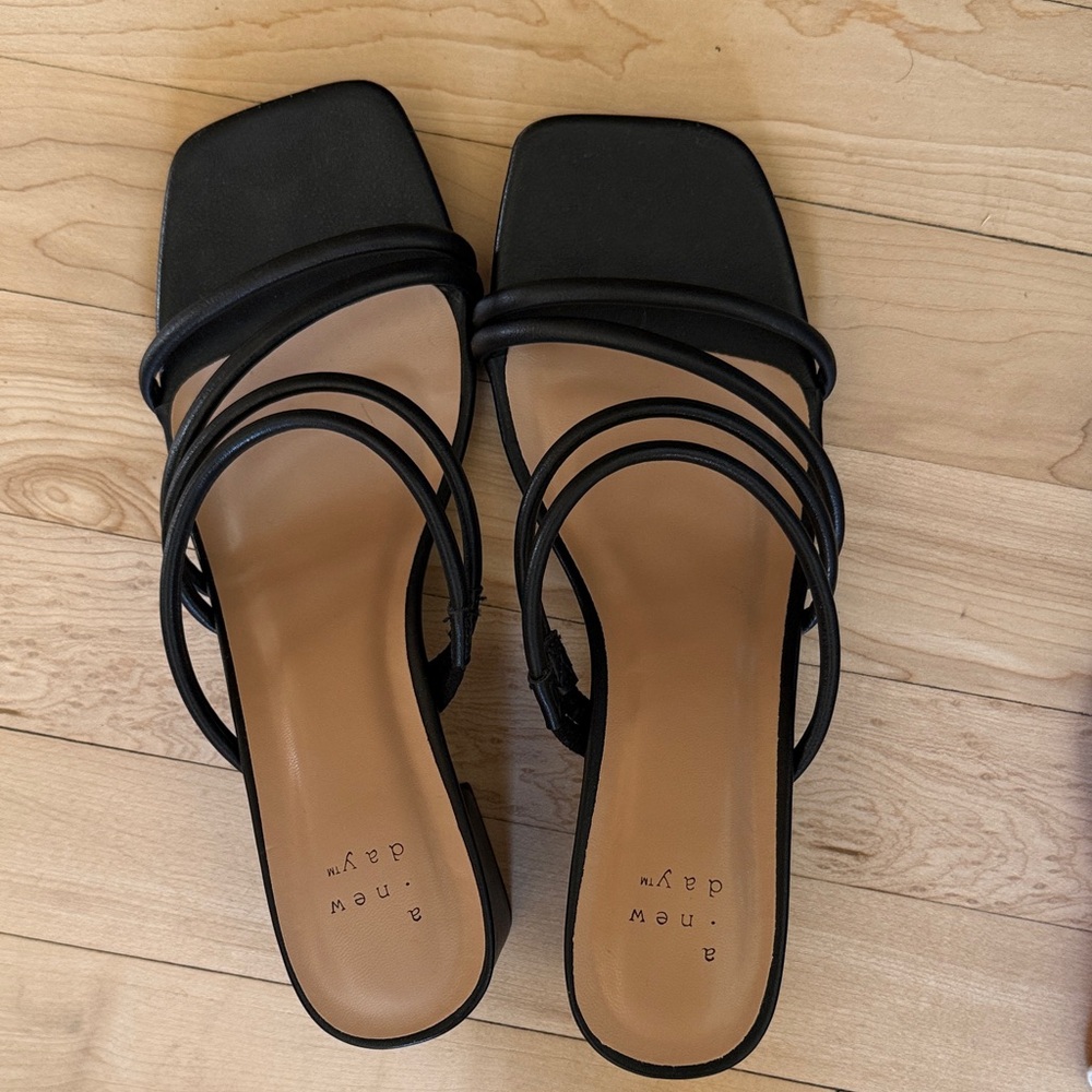 Black Strappy Sandals